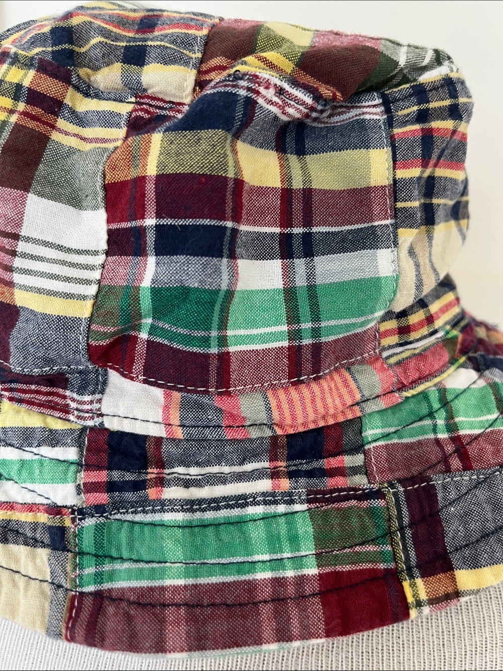 Baby Gap Madras Plaid Bucket Hat Size M L